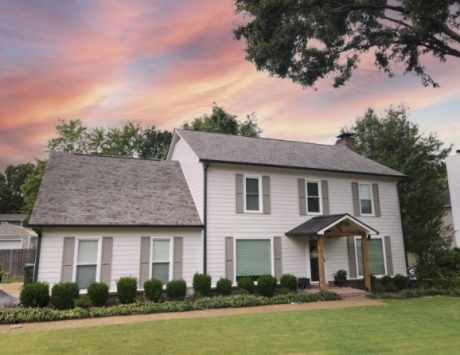 home with newly installed replacement siding