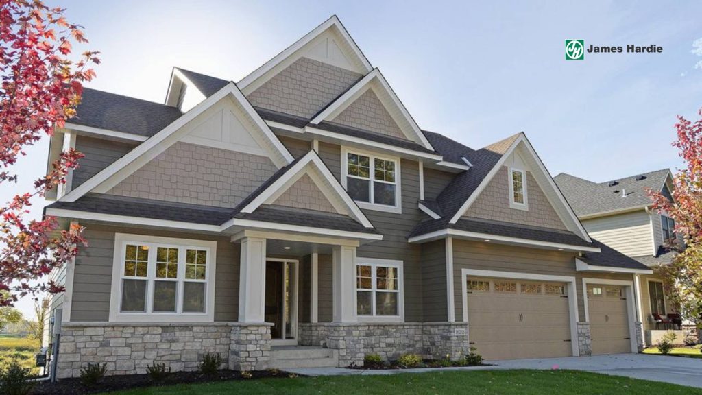 Grey James Hardie Siding Home