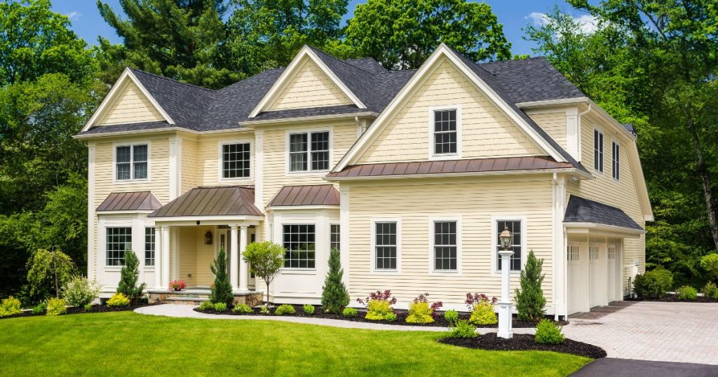 James Hardie siding installed on a home.